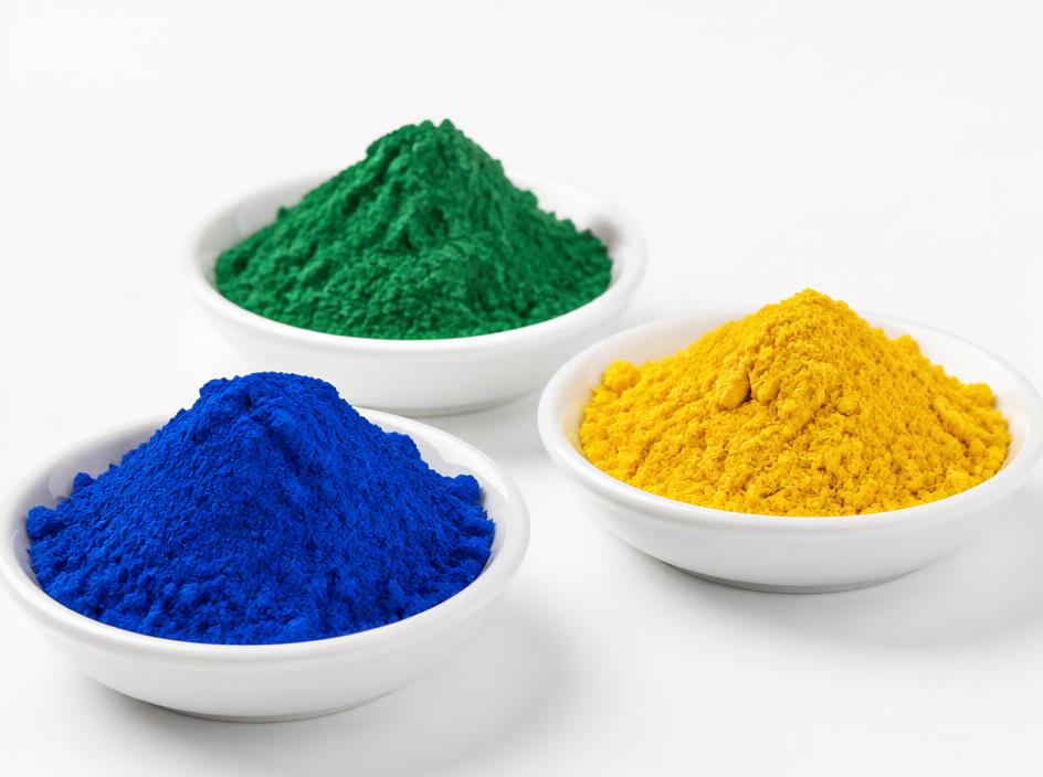 Colorantes en polvo vibrantes para productos de limpieza